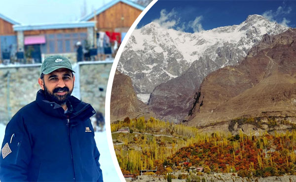 ہنزہ کے ہینگنگ التر گلیشیر میں برفانی تودہ گرنے کا منظر