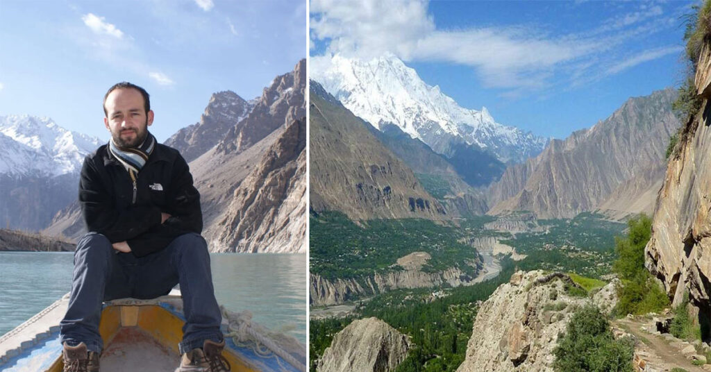 ہنزہ کے ہینگنگ التر گلیشیر میں برفانی تودہ گرنے کا منظر