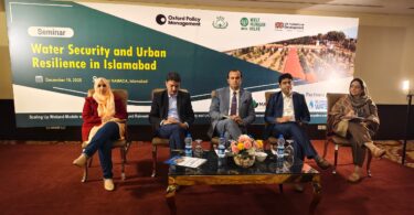 اسلام آباد میں پانی کی قلت، رین واٹر ہارویسٹنگ، ریچارج کنوؤں اور ری یوز پر منعقدہ سیمینار کا منظر