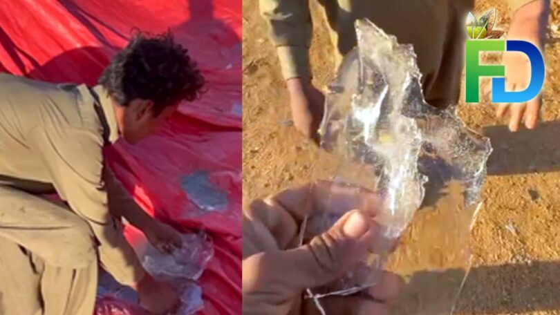 Severe cold wave in Karachi with ice forming in water during single-digit temperatures