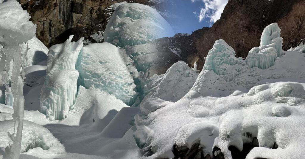 Kharmang Ice Stupa helping farmers fight climate change in Gilgit Baltistan