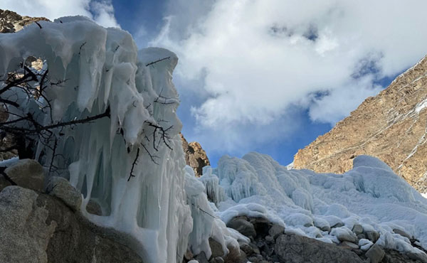 Kharmang Ice Stupa helping farmers fight climate change in Gilgit Baltistan