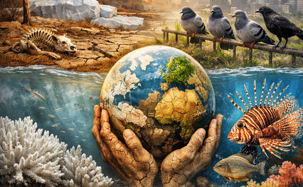 Climate Change Fuels Biodiversity Loss as the World Moves Toward the Homogenocene