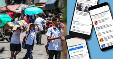 Students studying in a classroom affected by extreme heat and climate change highlighting the impact of environmental conditions on education