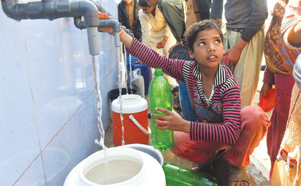 Per capita water availability in Pakistan was 5,260 cubic meters in 1951, which has now declined to less than 1,000.