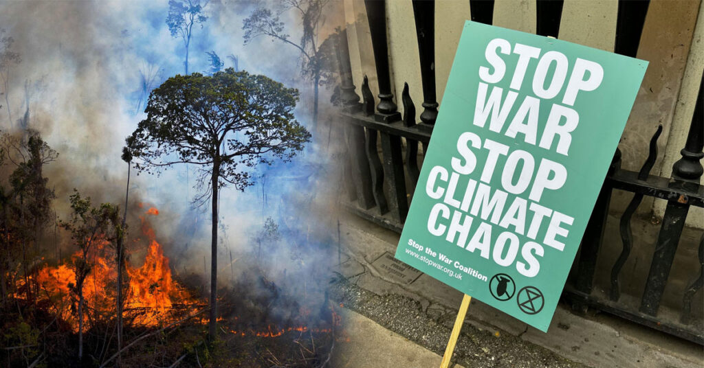 According to Brown University’s Costs of War Project, the U.S. military sector emitted approximately 1.2 billion metric tons of greenhouse gases between 2018 and 2021.