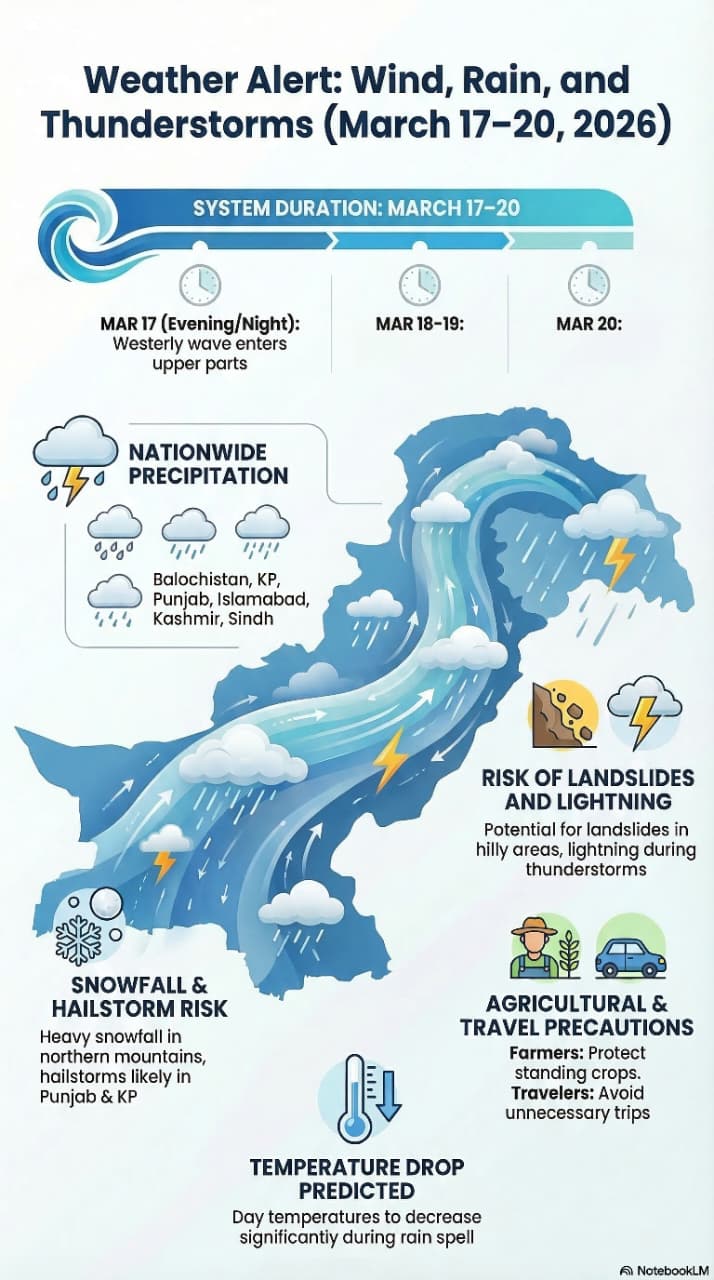 NDMA Advisory: Rain Expected in Karachi and Parts of Sindh