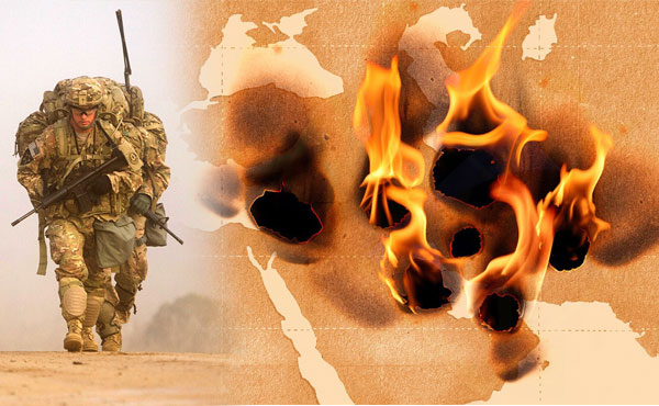 War explosions releasing toxic gases and smoke during summer causing climate change, air pollution and global warming environmental crisis