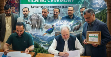 WWF and Gilgit-Baltistan Department of Environment Agreement