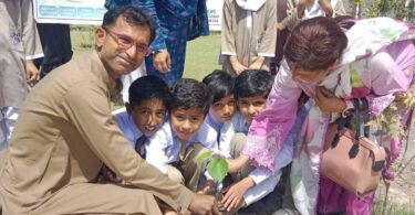 Larkana Tree Plantation: Emphasis on Making Students Environmental Ambassadors