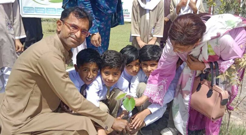 Larkana Tree Plantation: Emphasis on Making Students Environmental Ambassadors