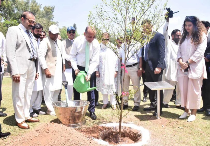 Clean and Green Islamabad: Dr. Musaddiq Malik Participates in Tree Plantation Drive